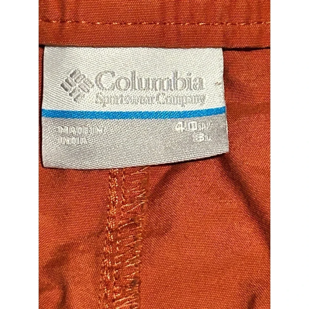 F29 Men's Columbia shorts sz 40 waist‎ burnt orange rust color hiking